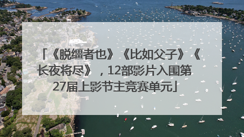 《脱缰者也》《比如父子》《长夜将尽》，12部影片入围第27届上影节主竞赛单元
