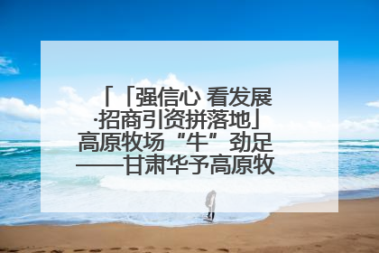 「强信心 看发展·招商引资拼落地」高原牧场“牛”劲足——甘肃华予高原牧场高标准奶牛肉牛养殖项目一线见闻