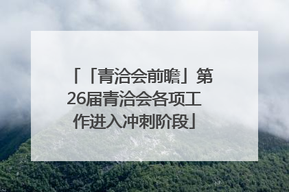 「青洽会前瞻」第26届青洽会各项工作进入冲刺阶段