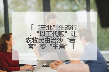 “三北”生态行：“以工代赈”让农牧民由治沙“看客”变“主角”