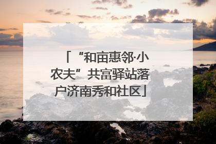 “和亩惠邻·小农夫”共富驿站落户济南秀和社区
