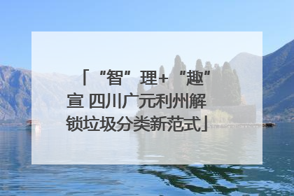 “智”理+“趣”宣 四川广元利州解锁垃圾分类新范式