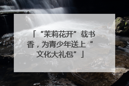 “茉莉花开”载书香，为青少年送上“文化大礼包”