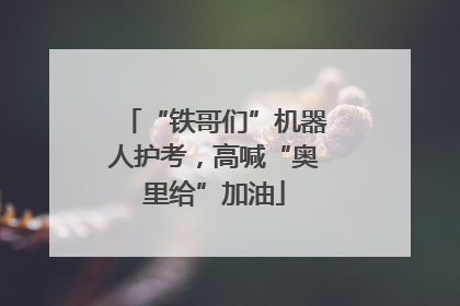 “铁哥们”机器人护考，高喊“奥里给”加油