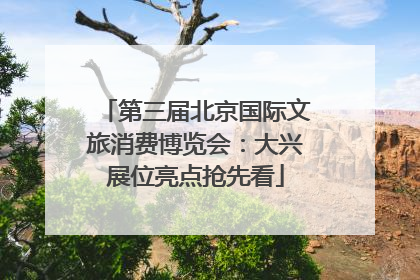 第三届北京国际文旅消费博览会：大兴展位亮点抢先看