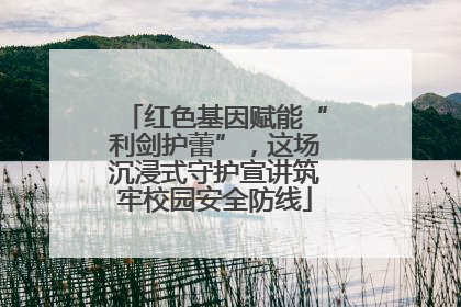 红色基因赋能“利剑护蕾”，这场沉浸式守护宣讲筑牢校园安全防线