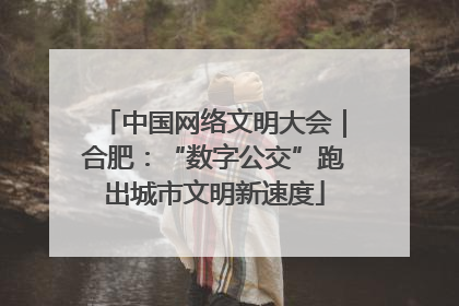中国网络文明大会｜合肥：“数字公交”跑出城市文明新速度