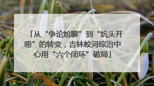 从“争论尬聊”到“炕头开唠”的转变，吉林蛟河综治中心用“六个闭环”破局