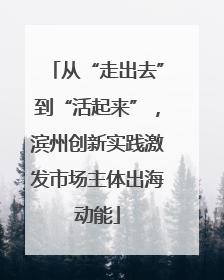 从“走出去”到“活起来”，滨州创新实践激发市场主体出海动能