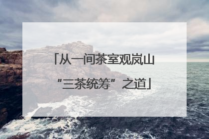 从一间茶室观岚山“三茶统筹”之道