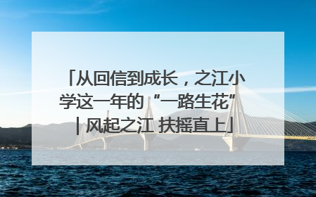 从回信到成长，之江小学这一年的“一路生花”｜风起之江 扶摇直上