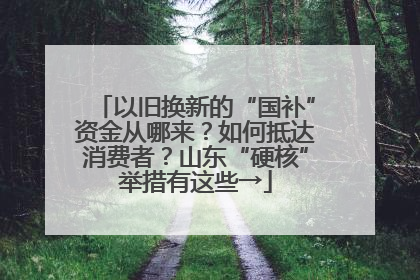 以旧换新的“国补”资金从哪来？如何抵达消费者？山东“硬核”举措有这些→