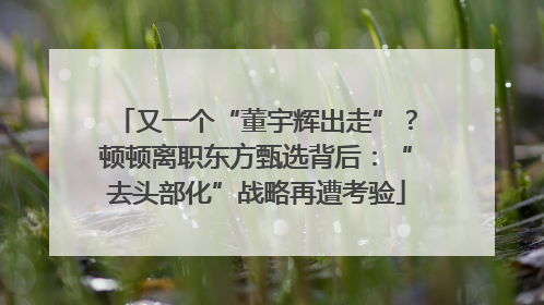 又一个“董宇辉出走”？顿顿离职东方甄选背后：“去头部化”战略再遭考验