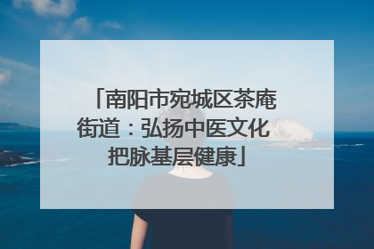 南阳市宛城区茶庵街道：弘扬中医文化 把脉基层健康
