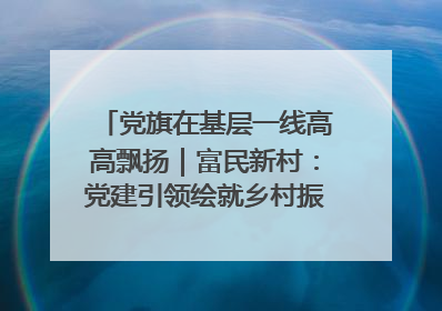 党旗在基层一线高高飘扬｜富民新村：党建引领绘就乡村振兴美丽画卷