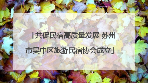 共促民宿高质量发展 苏州市吴中区旅游民宿协会成立