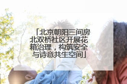 北京朝阳三间房北双桥社区开展花箱治理，构筑安全与诗意共生空间