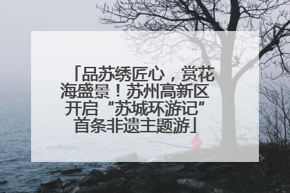 品苏绣匠心，赏花海盛景！苏州高新区开启“苏城环游记”首条非遗主题游