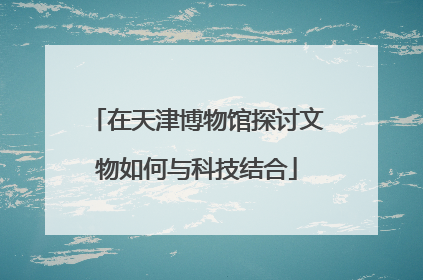 在天津博物馆探讨文物如何与科技结合