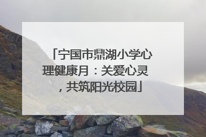 宁国市鼎湖小学心理健康月：关爱心灵，共筑阳光校园