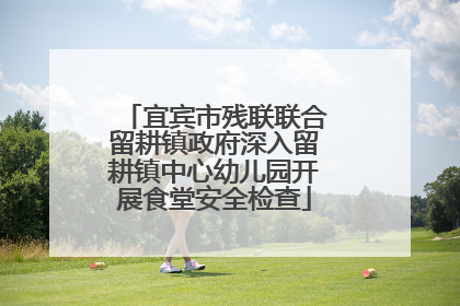 宜宾市残联联合留耕镇政府深入留耕镇中心幼儿园开展食堂安全检查