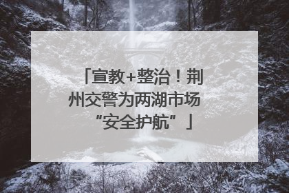 宣教+整治！荆州交警为两湖市场“安全护航”