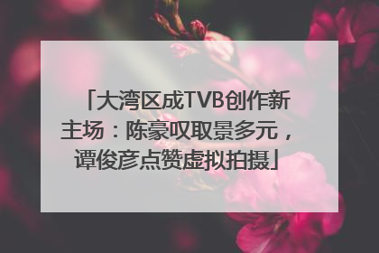 大湾区成TVB创作新主场：陈豪叹取景多元，谭俊彦点赞虚拟拍摄
