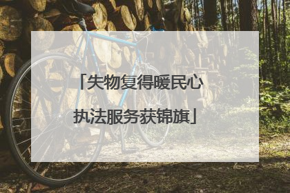 失物复得暖民心 执法服务获锦旗
