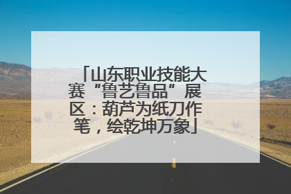 山东职业技能大赛“鲁艺鲁品”展区：葫芦为纸刀作笔，绘乾坤万象