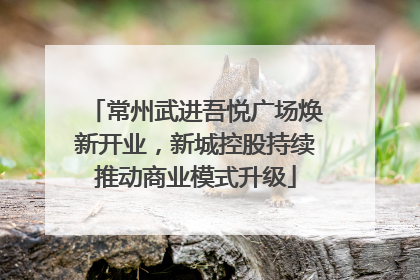 常州武进吾悦广场焕新开业，新城控股持续推动商业模式升级