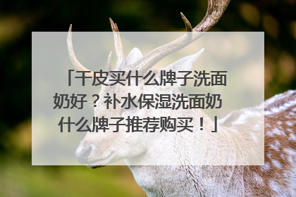 干皮买什么牌子洗面奶好？补水保湿洗面奶什么牌子推荐购买！