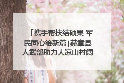 携手帮扶结硕果 军民同心绘新篇∣赫章县人武部助力大凉山村阔步乡村振兴路