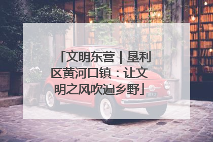 文明东营｜垦利区黄河口镇：让文明之风吹遍乡野