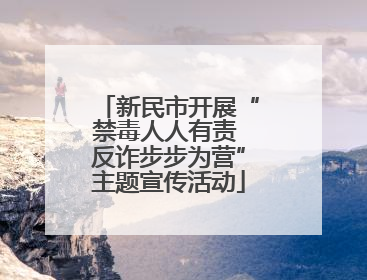 新民市开展“禁毒人人有责 反诈步步为营”主题宣传活动