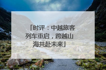 时评：中越旅客列车重启，跨越山海共赴未来
