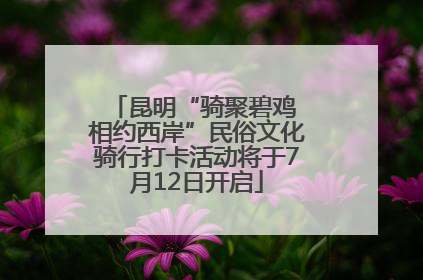 昆明“骑聚碧鸡 相约西岸”民俗文化骑行打卡活动将于7月12日开启