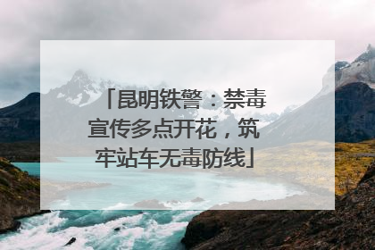 昆明铁警：禁毒宣传多点开花，筑牢站车无毒防线