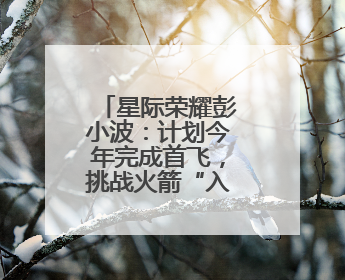 星际荣耀彭小波：计划今年完成首飞，挑战火箭“入轨+回收”