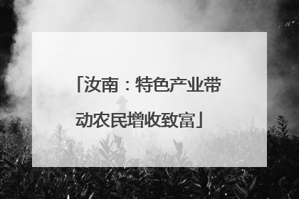 汝南：特色产业带动农民增收致富