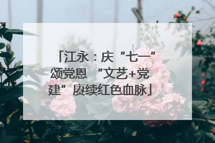 江永：庆“七一”颂党恩 “文艺+党建”赓续红色血脉