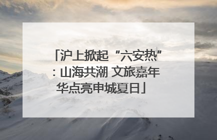 沪上掀起“六安热”：山海共潮 文旅嘉年华点亮申城夏日