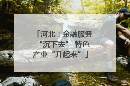 河北：金融服务“沉下去” 特色产业“升起来”
