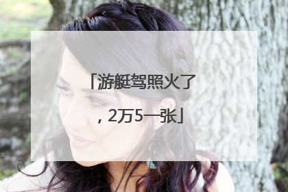 游艇驾照火了，2万5一张