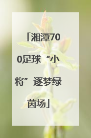 湘潭700足球“小将”逐梦绿茵场