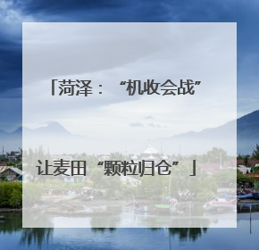 菏泽：“机收会战”让麦田“颗粒归仓”