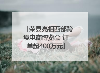 荣县亮相西部跨境电商博览会 订单超400万元