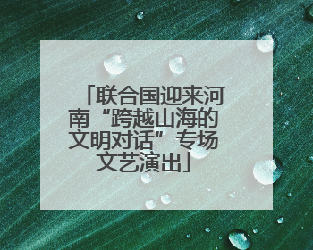 联合国迎来河南“跨越山海的文明对话”专场文艺演出