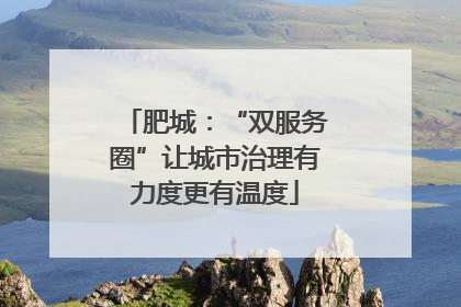 肥城：“双服务圈”让城市治理有力度更有温度