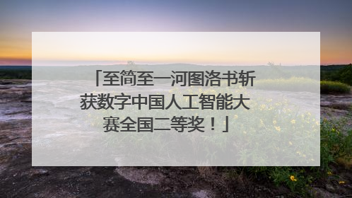 至简至一河图洛书斩获数字中国人工智能大赛全国二等奖！