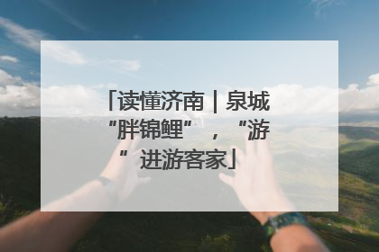 读懂济南｜泉城“胖锦鲤”，“游”进游客家